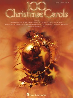 cover image of 100 Christmas Carols Songbook